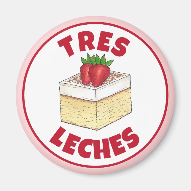 mexikanische Pastel de Tres Leches Cake Baking Des Magnet (Vorne)