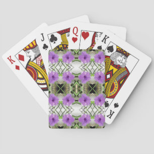 Mexikanische Petunien und Gitterwerk Spielkarten