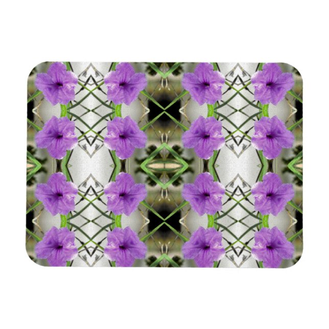 Mexikanische Petunien und Latticework Magnet (Horizontal)