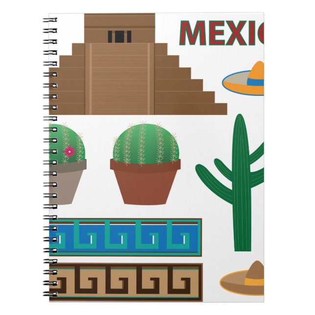 mexikanische Pyramide Notizblock (Vorderseite)