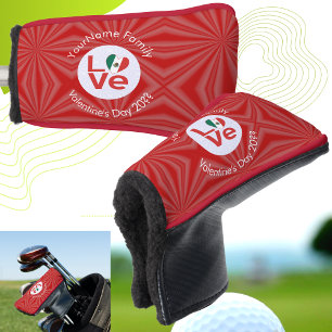 Mexikanische Rote LOVE-Flagge Personalisiert Golf Headcover