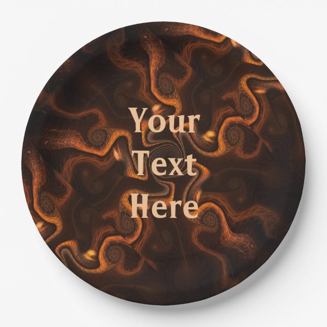 Mexikanische Schokolade Pappteller (Vorderseite)