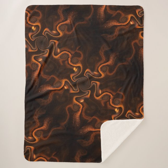 Mexikanische Schokolade Sherpadecke (Vorderseite)