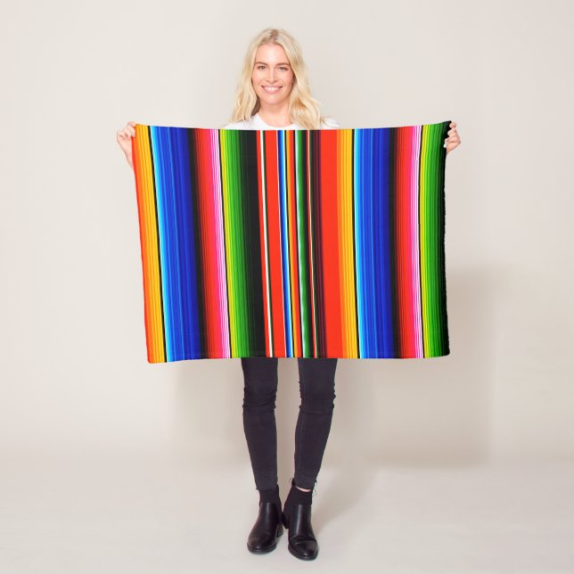 Mexikanische Serape-Decke Fleecedecke (Beispiel)