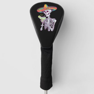 Mexikanische Skelett Cinco De Mayo Margarita-Party Golf Headcover