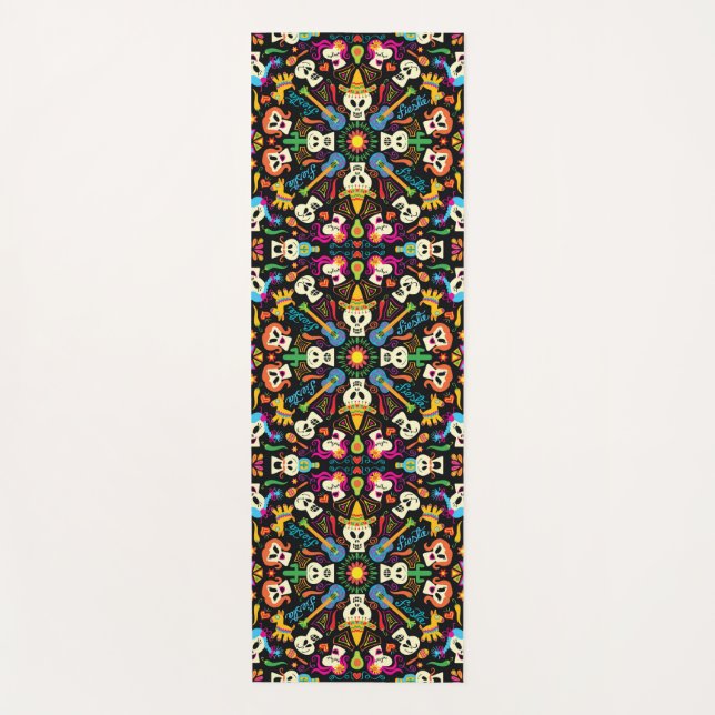 Mexikanische Skelette feiern den Tag der Toten Yogamatte (Vorderseite)
