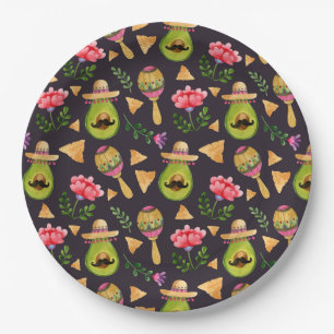 mexikanische Spicy Fiesta Papierplatte Pappteller