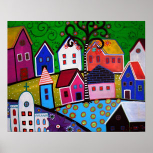 MEXIKANISCHE STADT POSTER