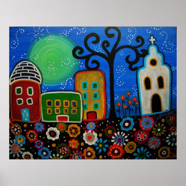 MEXIKANISCHE STADTPOSTER POSTER (Vorne)