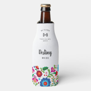 Mexikanische Stickerei Hochzeitsfeier Flaschenkühl Flaschenkühler