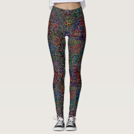mexikanische Stickerei Image Fashion Pop Leggings
