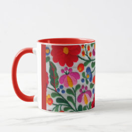 Mexikanische Stickereien Tasse Kaffee Tea Cup