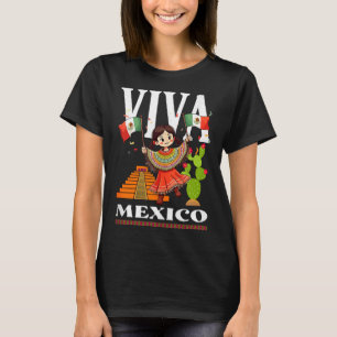 Mexikanische Stolzflagge Mexiko Wurzeln Erbe Mexik T-Shirt