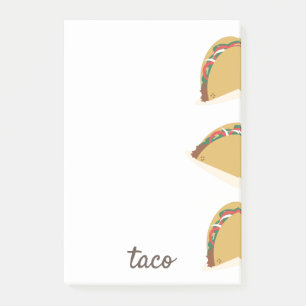 Mexikanische Taco-Restaurant-Essen-Post-it-Notizen Post-it Klebezettel