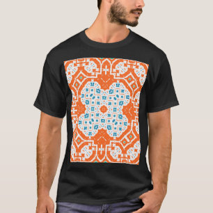 Mexikanische Talavera: Nahtloses antikes Keramikmu T-Shirt