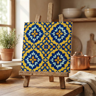 Mexikanische Talavera-Spanische Azulejo-Blau und G Fliese
