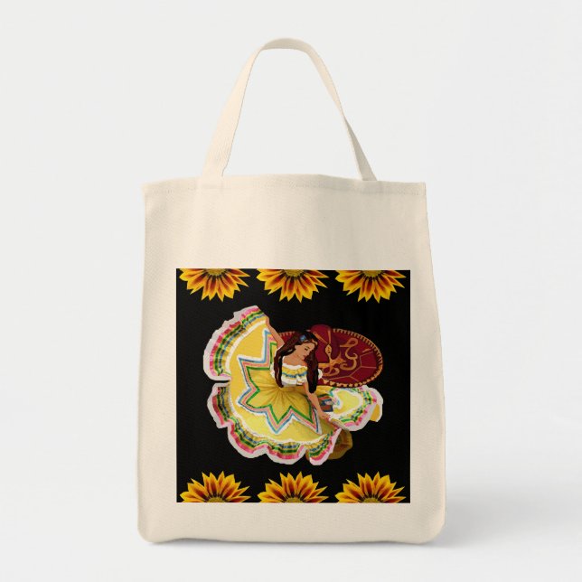 Mexikanische Tänzer-Tasche Tragetasche (Vorne)