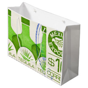 Mexikanische Tequila-Kaktus Große Geschenktasche Geschenktüte