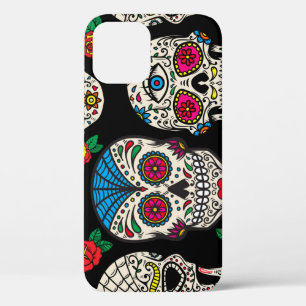 Mexikanische Totenköpfe & Rosen: Vintage-Design Case-Mate iPhone Hülle