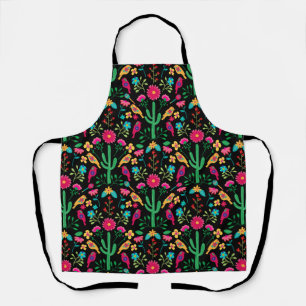 Mexikanische traditionelle Blumen-Volks kunst Schw Schürze