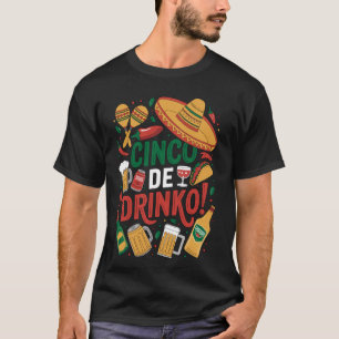 Mexikanische Trinkparty Lustiger Erwachsener Zitat T-Shirt