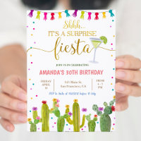 Mexikanische Überraschungsfiesta Cactus Birthday P