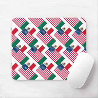 mexikanische und amerikanische Flaggen Mousepad
