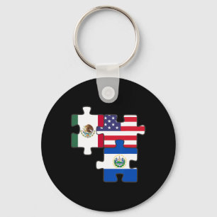 Mexikanische und salvadorianische Wurzeln plus die Schlüsselanhänger