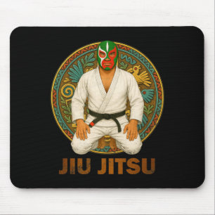 Mexikanische Vintage-Style-Jiu-Jitsu-Lucha-Libre-M Mousepad