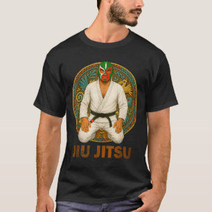 Mexikanische Vintage-Style-Jiu-Jitsu-Lucha-Libre-M T-Shirt