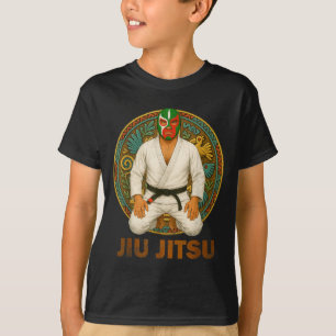 Mexikanische Vintage-Style-Jiu-Jitsu-Lucha-Libre-M T-Shirt