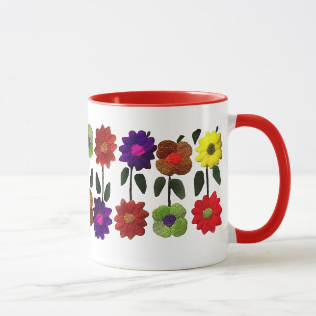 Mexikanische Volkskunst, Flores, Blume, GIft für F Tasse (Rechts)