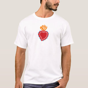 Mexikanische Volkskunst Sacro Heart T-Shirt
