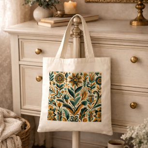 mexikanische Volkskunst-Tasche mit Jewel-Farbtönen Tragetasche