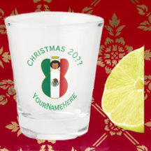 Mexikanische Weihnachtsflagge Engel personalisiert