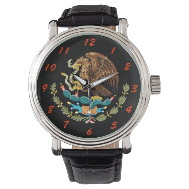 Mexikanische Wristwatch-Armbanduhr Armbanduhr (Vorderseite)