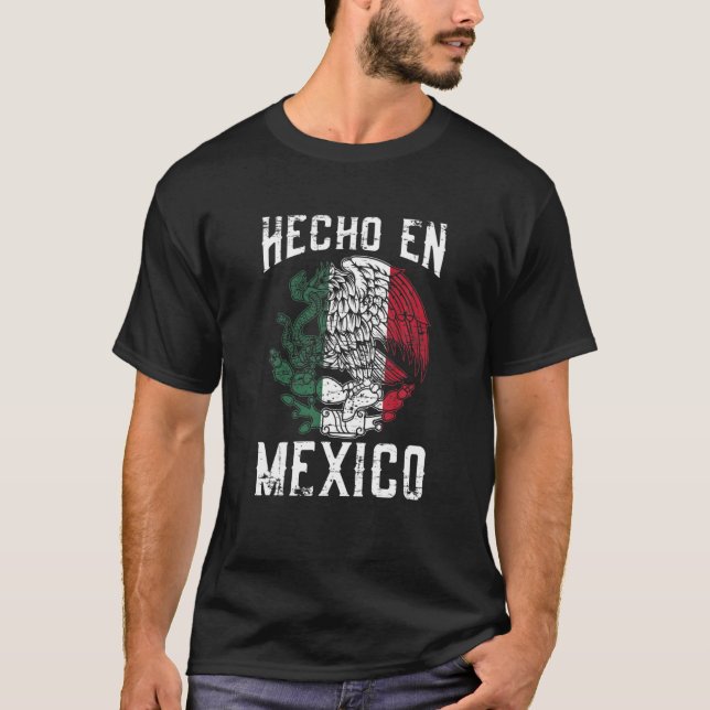 Mexikanischer Adler Mexiko Heritage Hispanic Roots T-Shirt (Vorderseite)