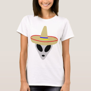 mexikanischer alien Sombrero T-Shirt