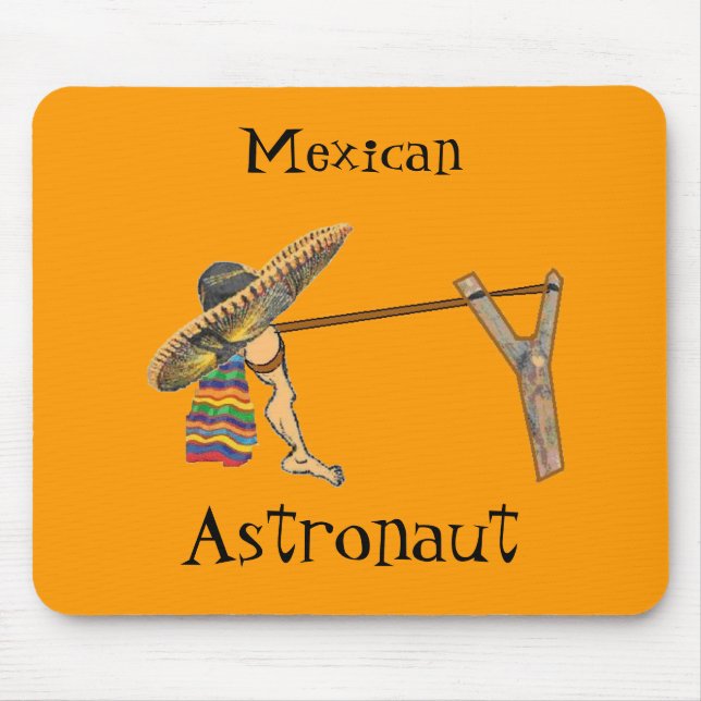 Mexikanischer Astronaut Mousepad (Vorne)