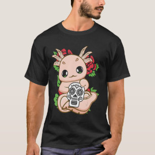 mexikanischer Axolotl-Tag des Toten für Dia de Los T-Shirt