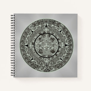 Mexikanischer Azteken-Sonnenstein Mayakalender 1 Notizbuch