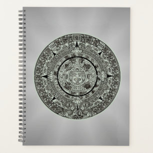 Mexikanischer Aztekischer Sonnenstein Mayakalender Planer