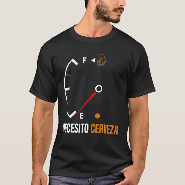 Mexikanischer Bier Necesito Cerveza Cool T-Shirt (Vorderseite)