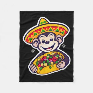 Mexikanischer Bigfoot-Sombrero-Taco el Squatcho-Sp Fleecedecke