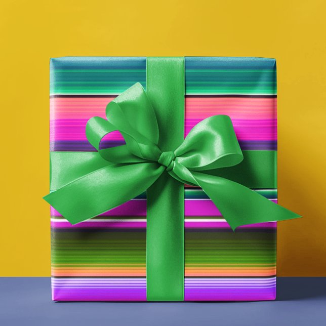 Mexikanischer Blanket Fiesta Streifen farbenfrohe  Geschenkpapier (Von Creator hochgeladen)