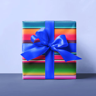 Mexikanischer Blanket Fiesta Streifen farbenfrohe  Geschenkpapier
