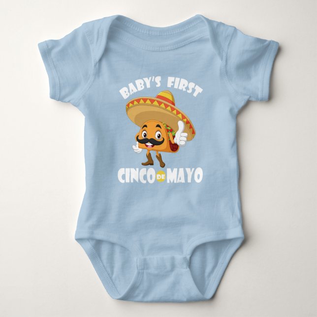 Mexikanischer Bodysuit für Neugeborene - Cinco de  Baby Strampler (Vorderseite)