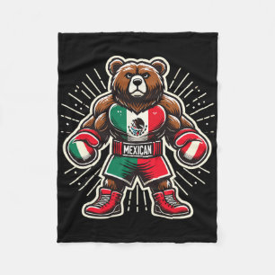 Mexikanischer Boxbär Fleecedecke