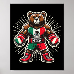 Mexikanischer Boxbär Poster