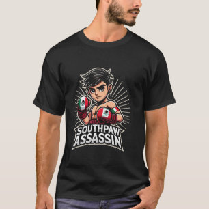 Mexikanischer Boxen Southpaw-Attentäter Jungen Mex T-Shirt